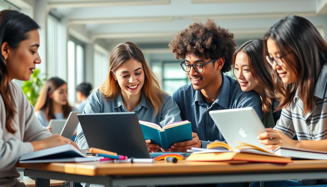 Structured study materials and learning resources on a desk